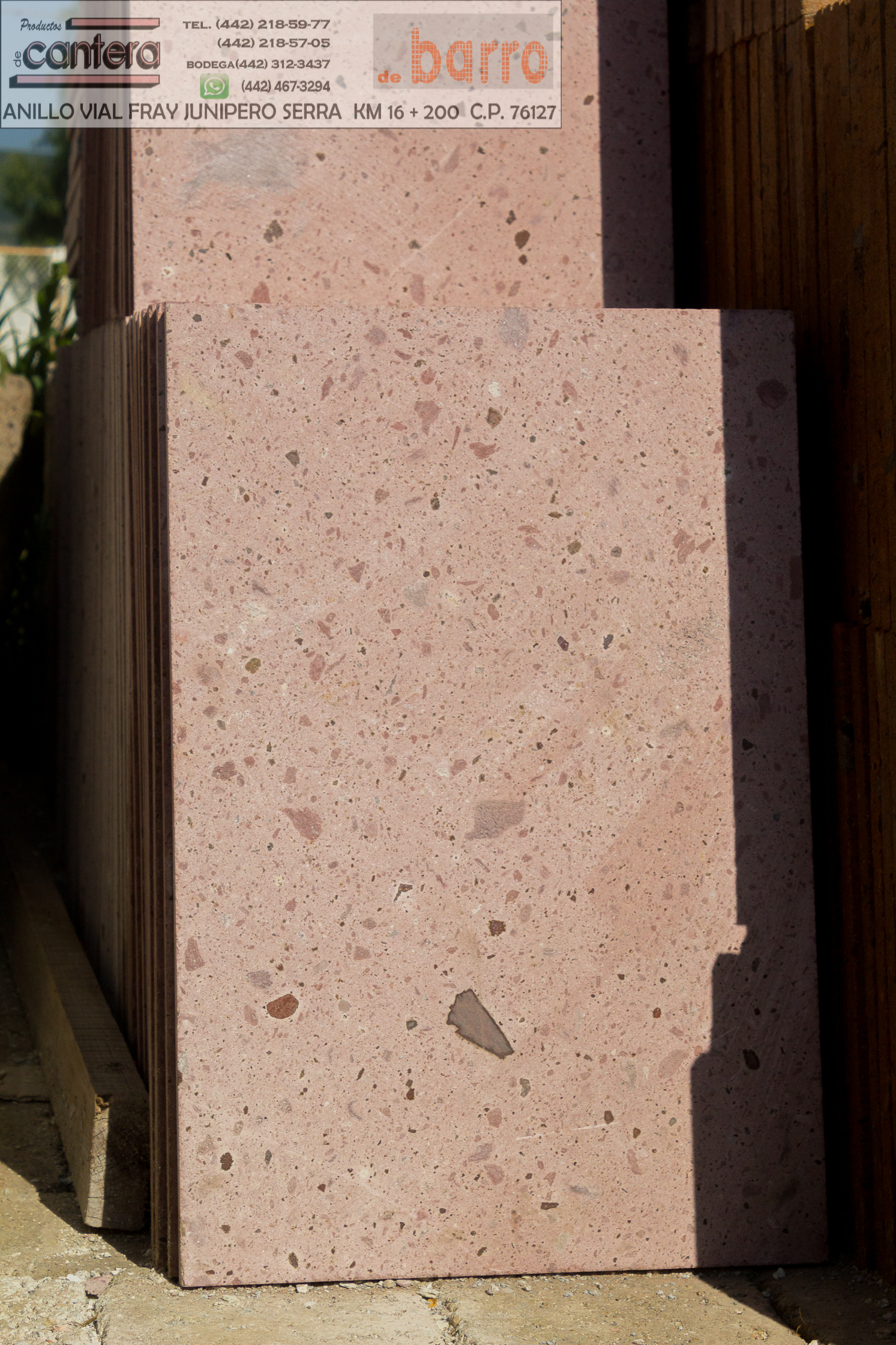 Cantera laminada Rosa Moteado
