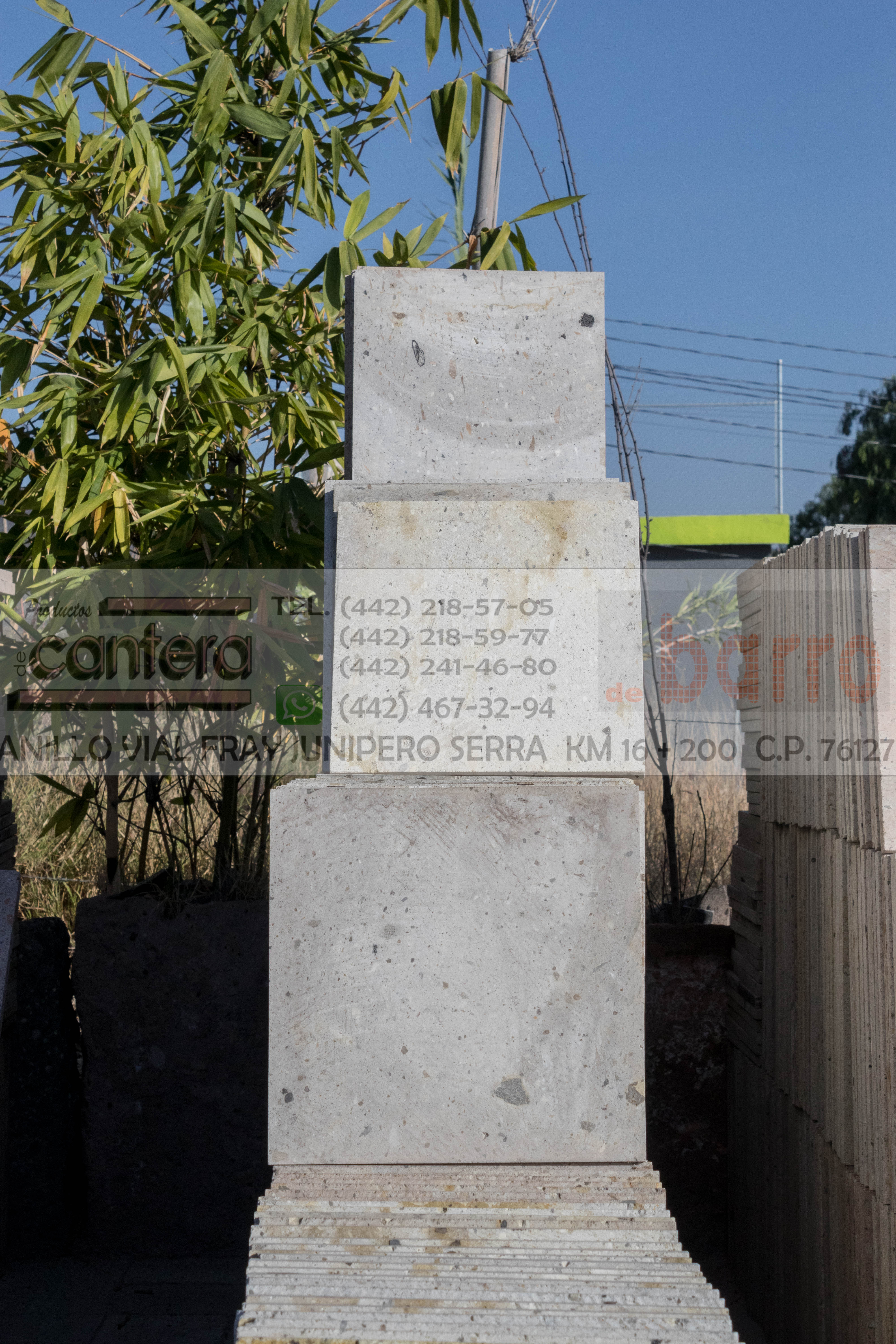 Cantera Laminada Blanco Moteado