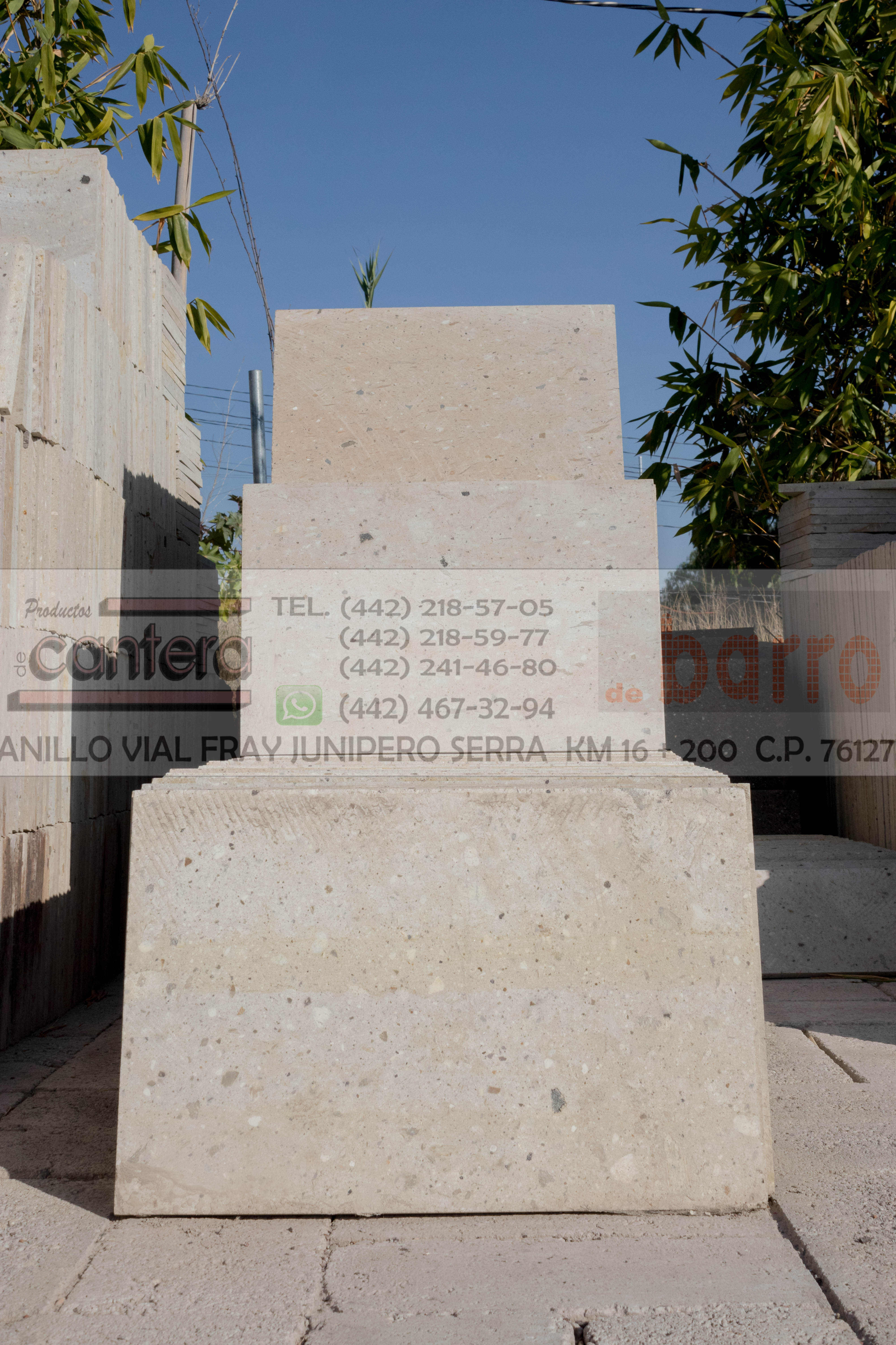 Cantera Laminada Blanco Moteado